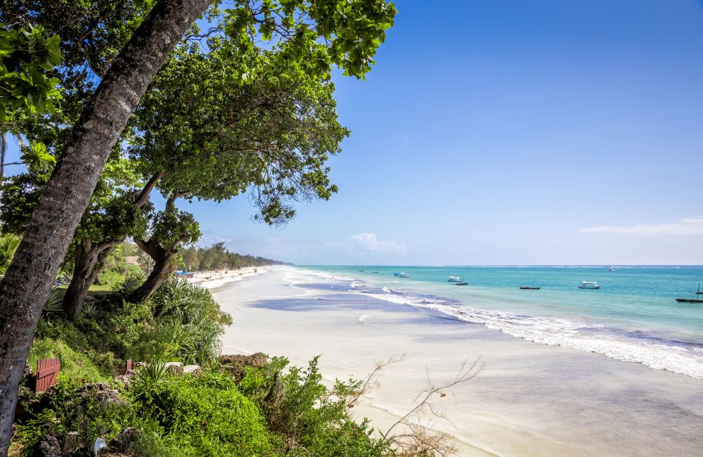 Strand an Kenias Südküste Strand an Kenias Südküste
