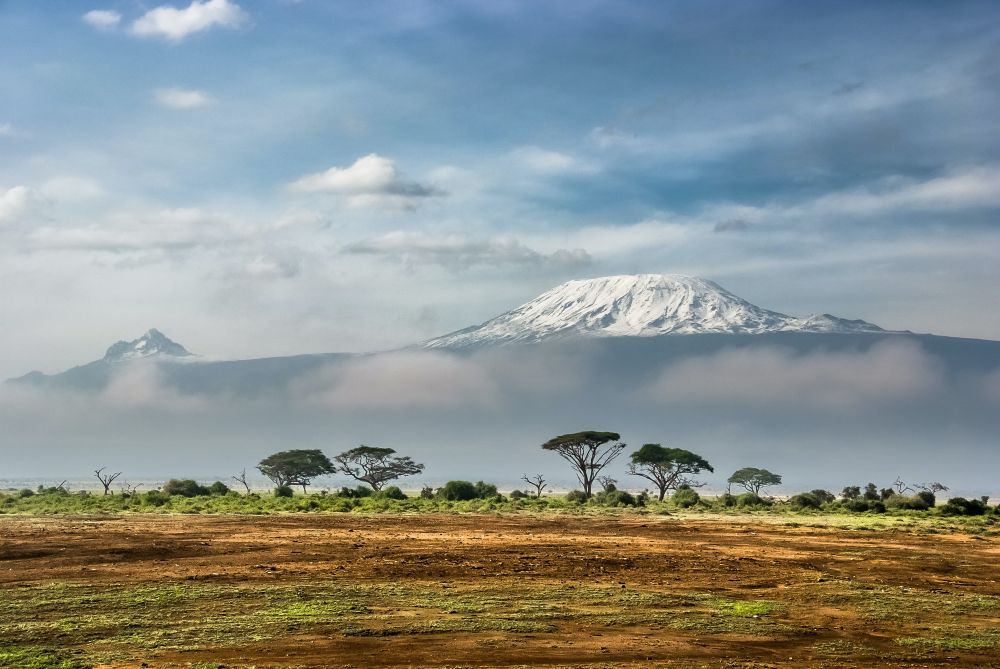 Kilimanjaro mit Blick vom Amboseli