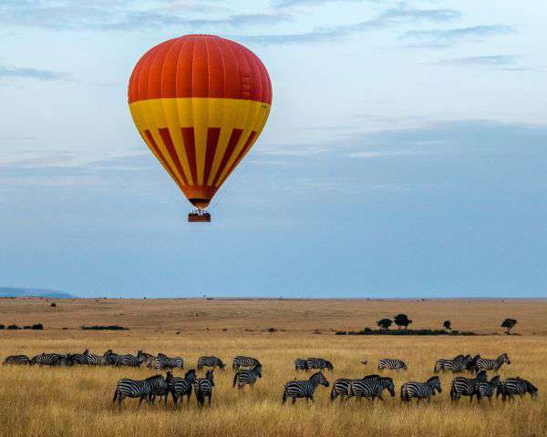 Ballon Safari über der Masai Mara