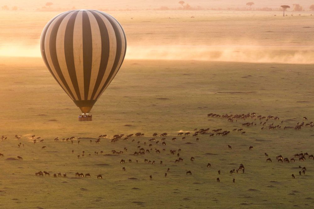 Ballon Safari über der Masai Mara